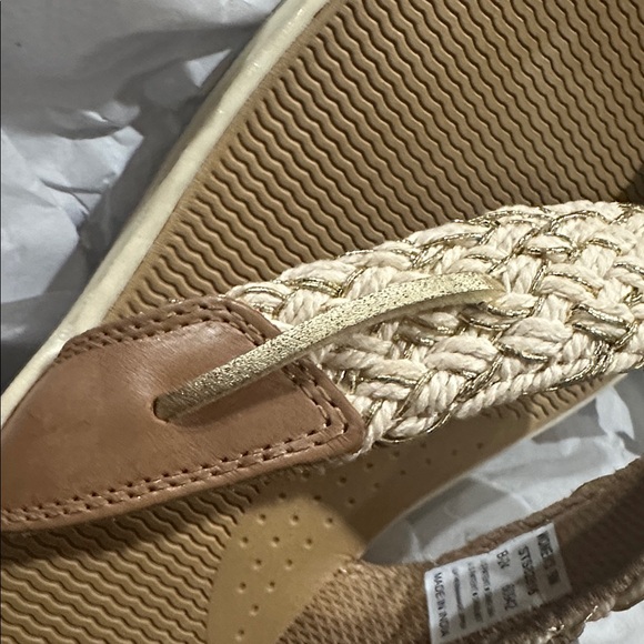 NIB Sperry Parrotfish Braided Sandal Flip Flop Thong Sandals, Flat Heel - Picture 8 of 8